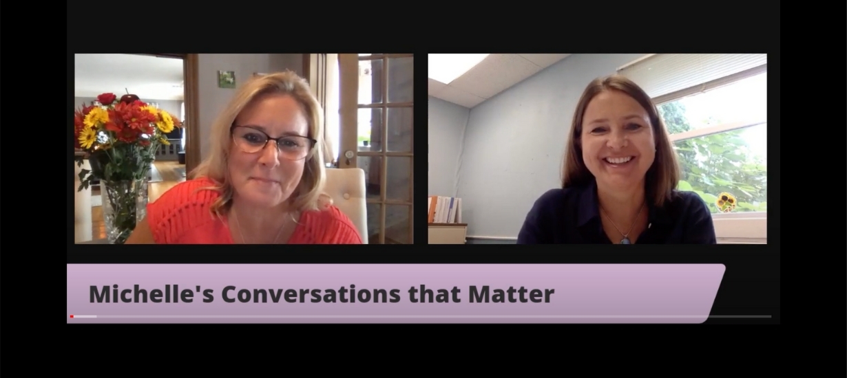 Janet Sarkos speaks to Michelle's Conversations That Matter | Caring Contact